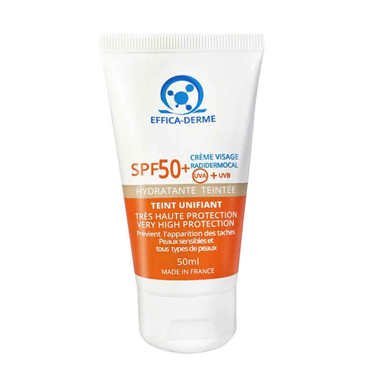 CRÈME RADIDERMOCAL TEINTÉE HYDRATANTE SOLAIRE SPF 50+