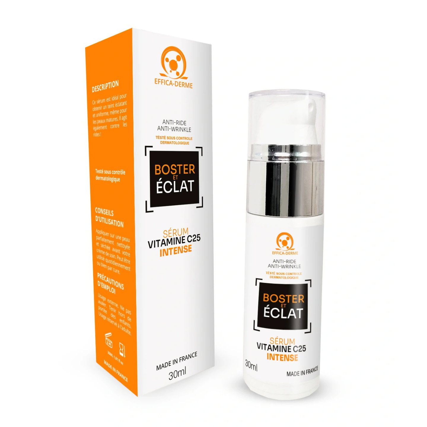 Sérum Cure à la vitamine C 25% : Révélation Jeunesse, Anti-Rides