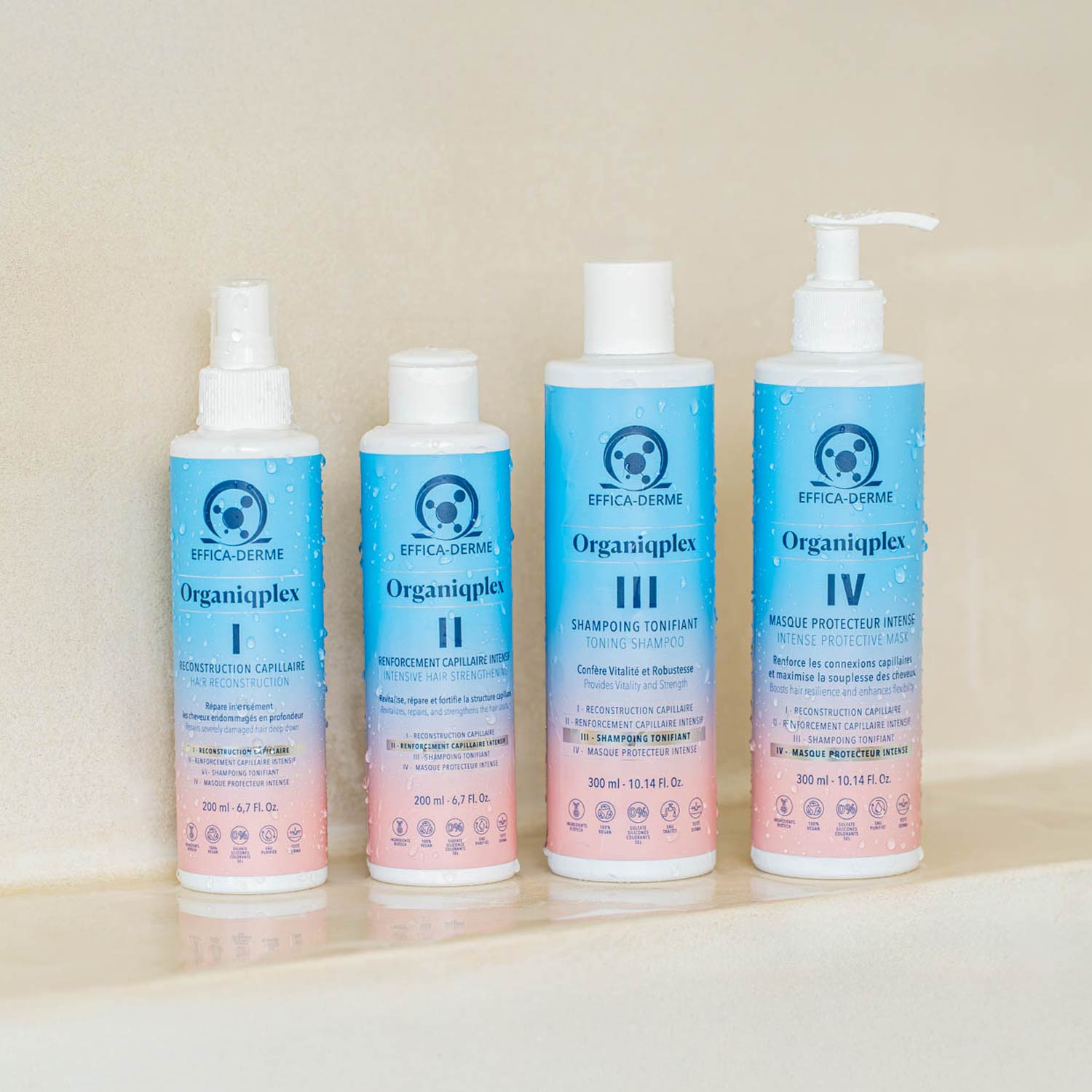 Coffret Organiqplex - Traitement complet pour la  reconstruction et la protection des cheveux - 975 ml