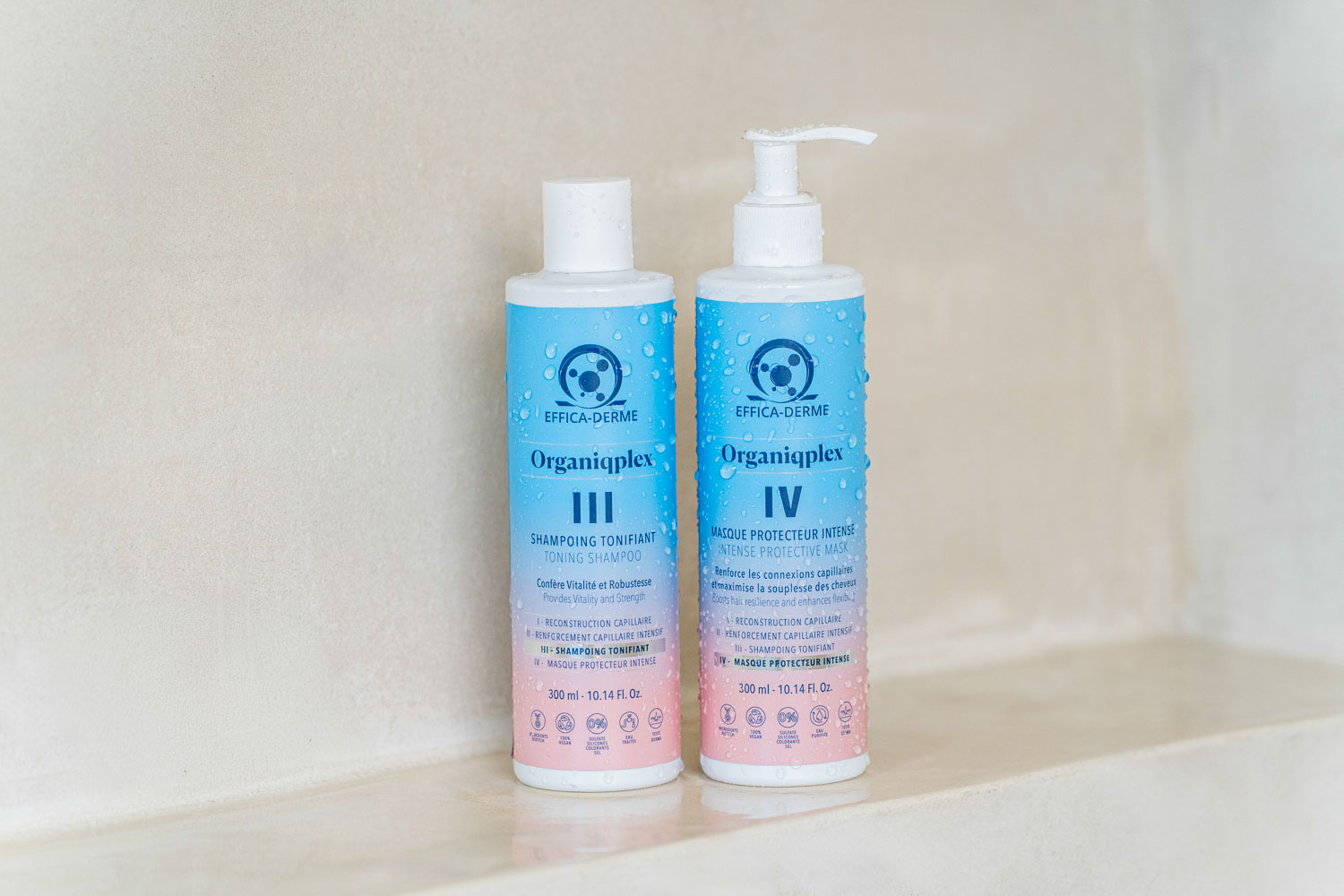 Pack ​ N°III et N°IV - Shampoing fortifiant et masque protecteur - 575 ml