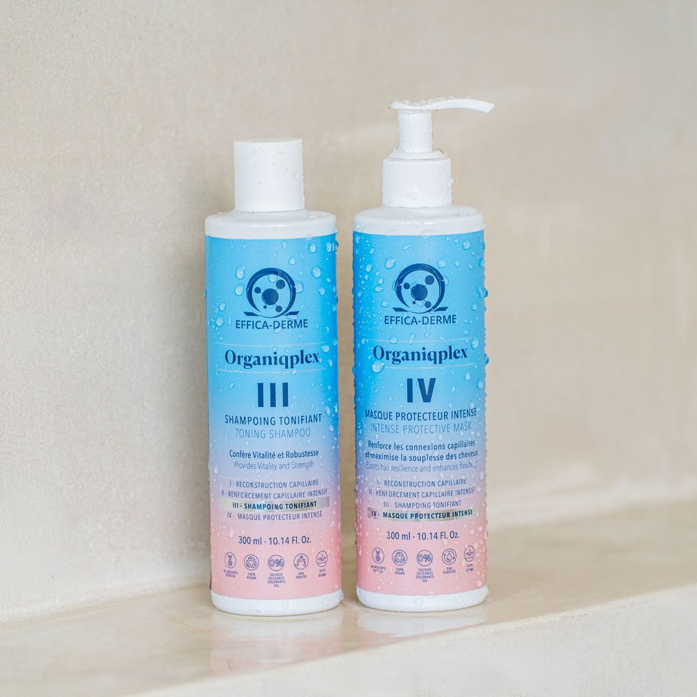Soin fortifiant cheveux abîmés – Pack Organiqplex III et IV Effica-Derme