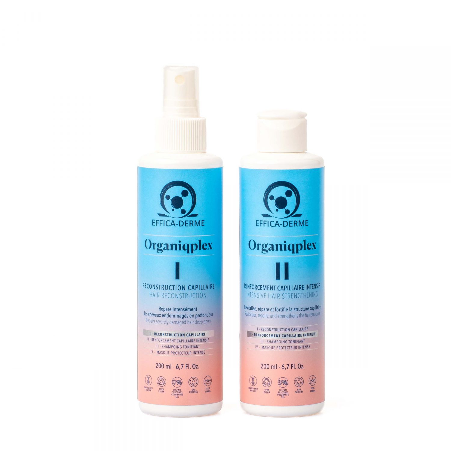 Pack Organiqplex I & II – Reconstruction et Réparation Intensive –  400 ml – Image 5