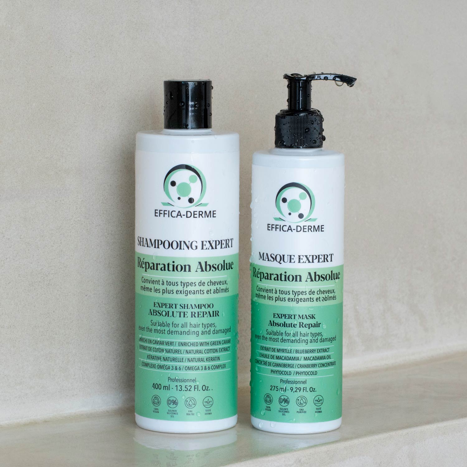 PACK RÉPARATION ABSOLUE – SHAMPOOING 0% 400 ML & MASQUE PHYTOCOLD 275 ML